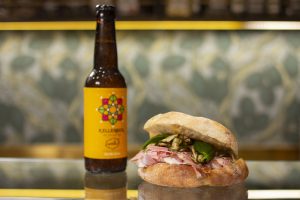 panino LO SGHINO con birra meh roma